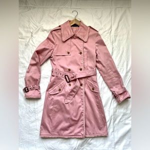 Express Pink Trench Coat 🧥Medium